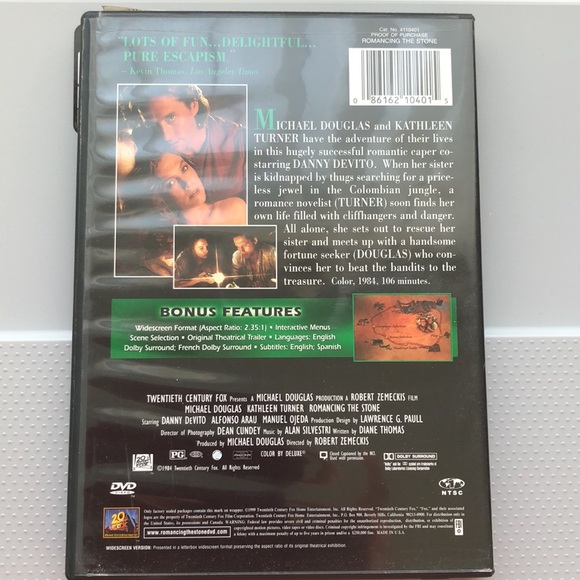 Michael Douglas DVDs Romancing The Stone The Jewel of the Nile - Picture 5 of 5